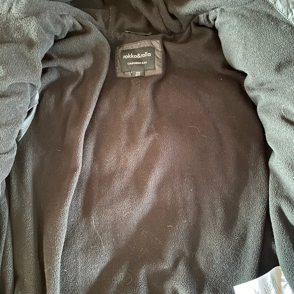 Rokka and Rolla Children's Black‎ Hooded Puffer Jacket size 6